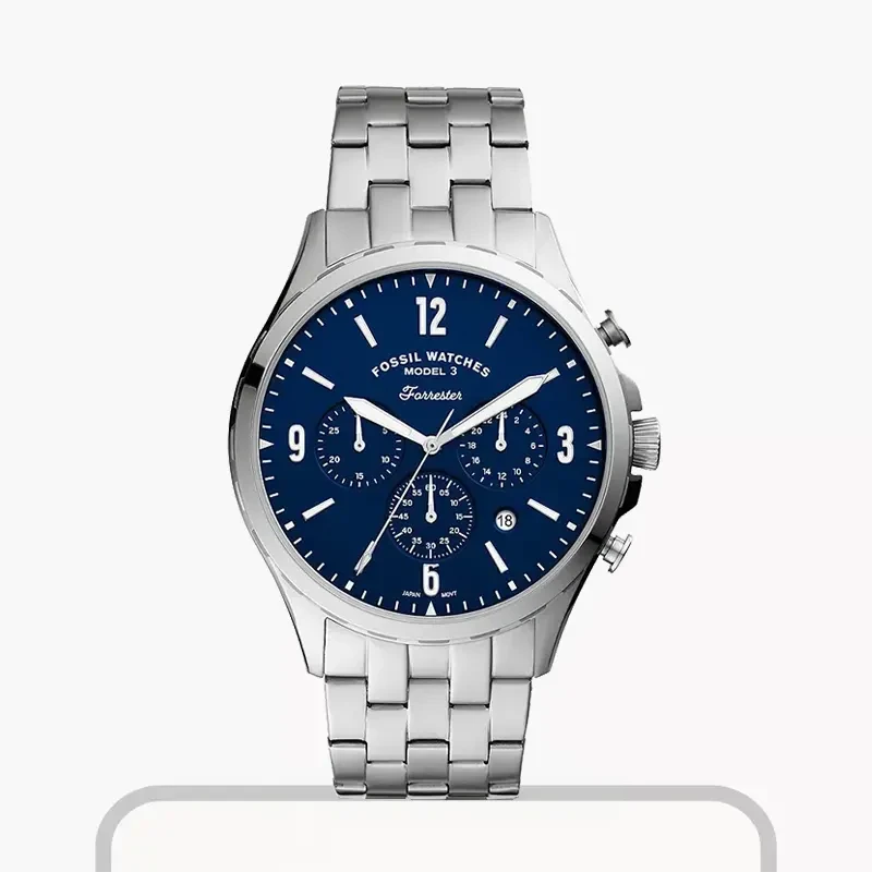 Fossil Forrester Chronograph Blue Dial Men's Watch | FS5605